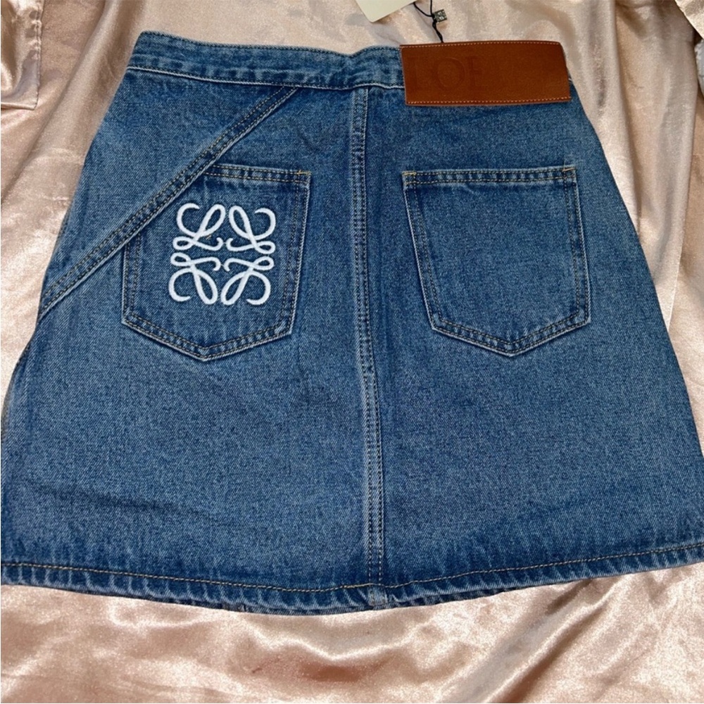 Loewe Blue Denim Skirt